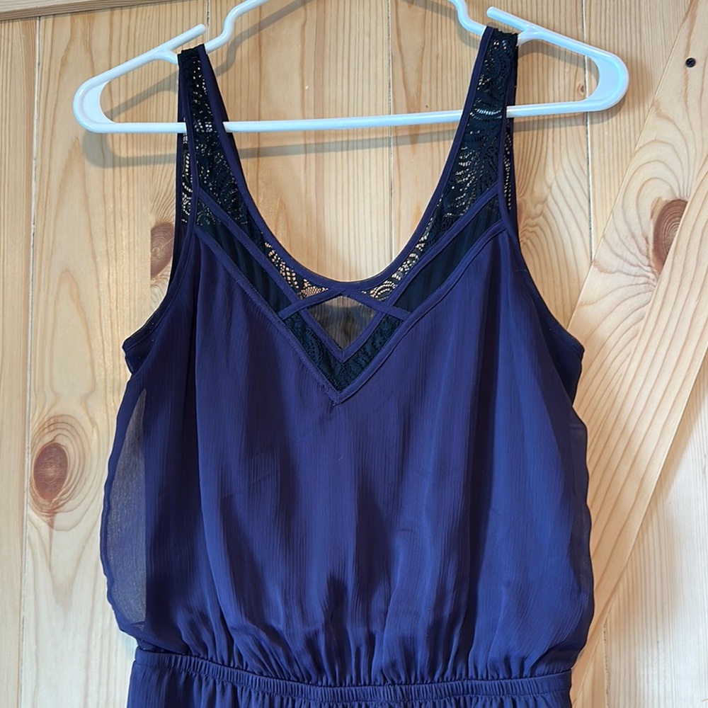 Elegant Purple Lace Trim Sleepwear